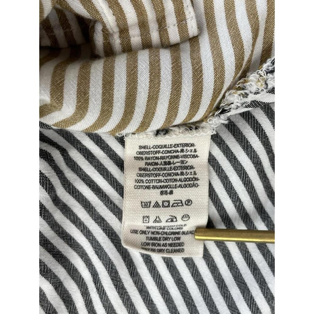 Free People Women’s Cape Town Striped Lightweight Button Front Shirt Size Small - Picture 9 of 10